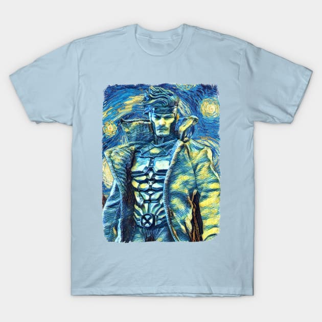 Gambit Van Gogh Style T-Shirt by todos